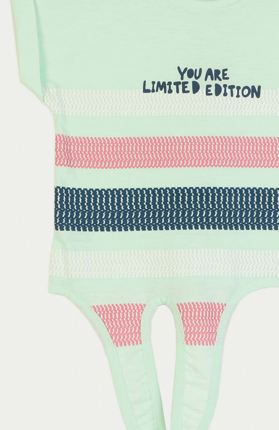 تیشرت یکرو لایکرا اسلپ جلو گره ای