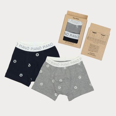 شورت پا دار چاپ توپ فوتبال پک دوتایی