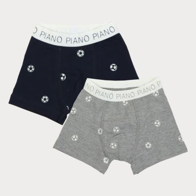 شورت پا دار چاپ توپ فوتبال پک دوتایی