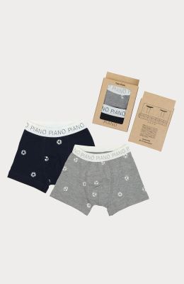 شورت پا دار چاپ توپ فوتبال پک دوتایی