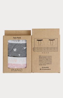 شورت پا دار تمام چاپ قلب پک دوتایی