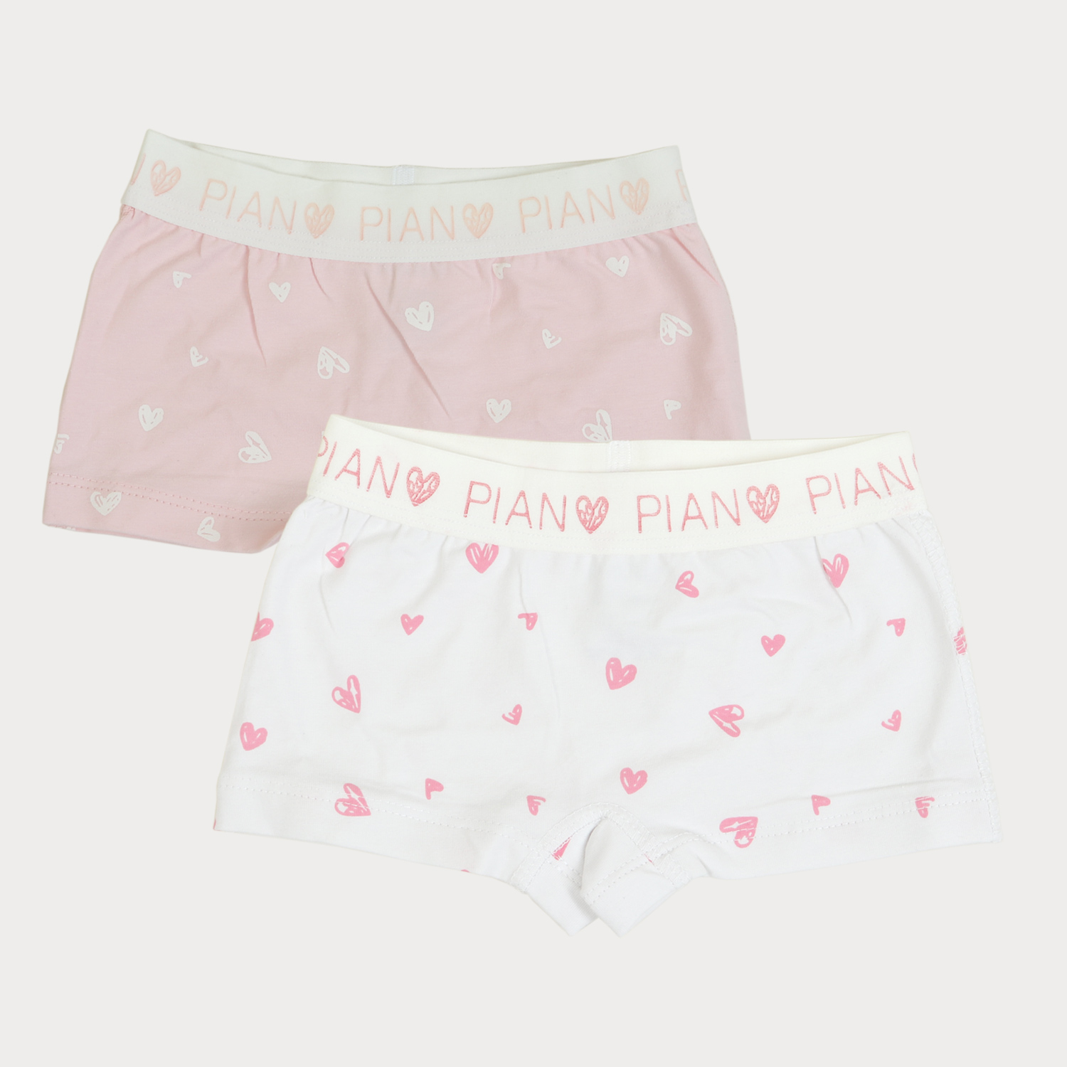 شورت پا دار تمام چاپ قلب پک دوتایی