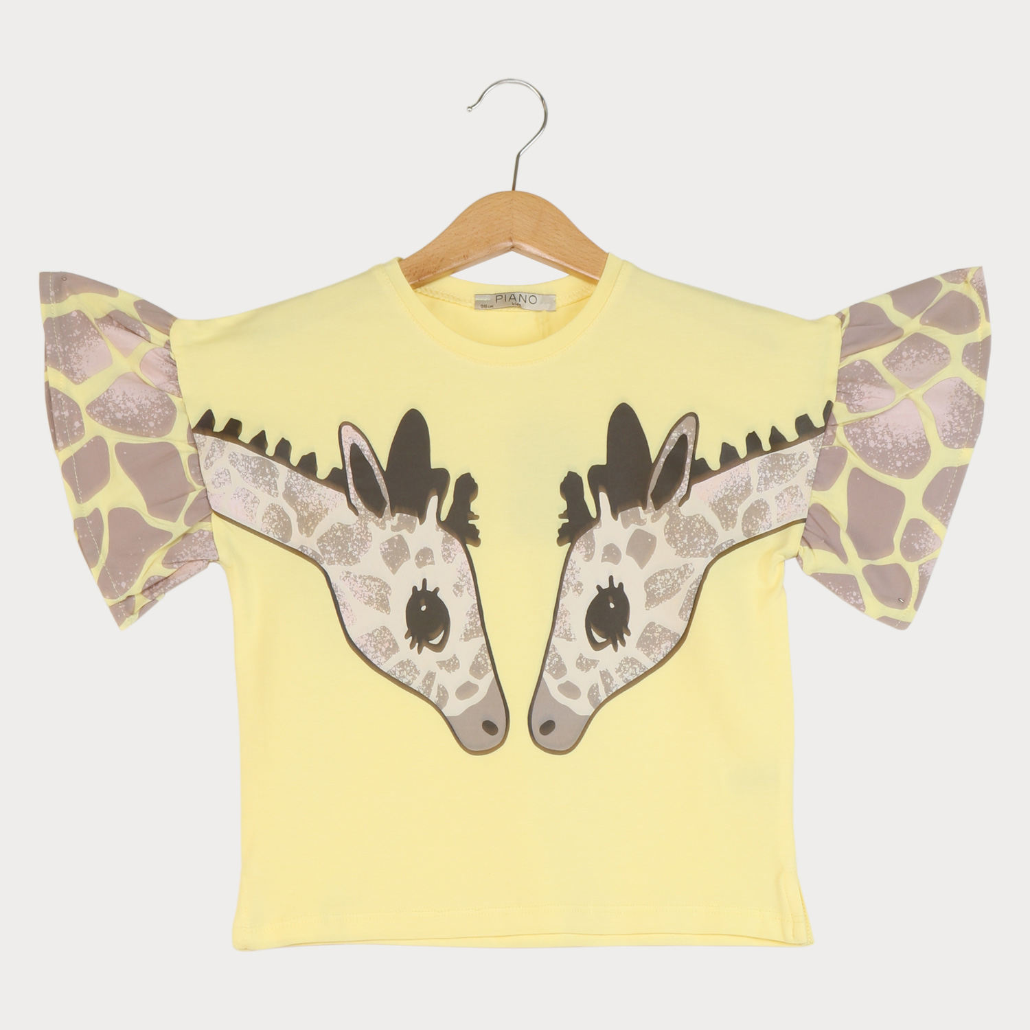 تیشرت یکرو لایکرا آستین چین دار