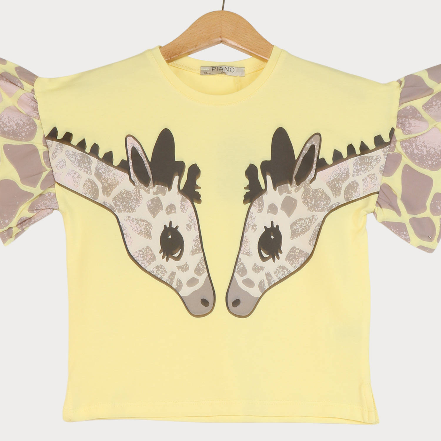 تیشرت یکرو لایکرا آستین چین دار