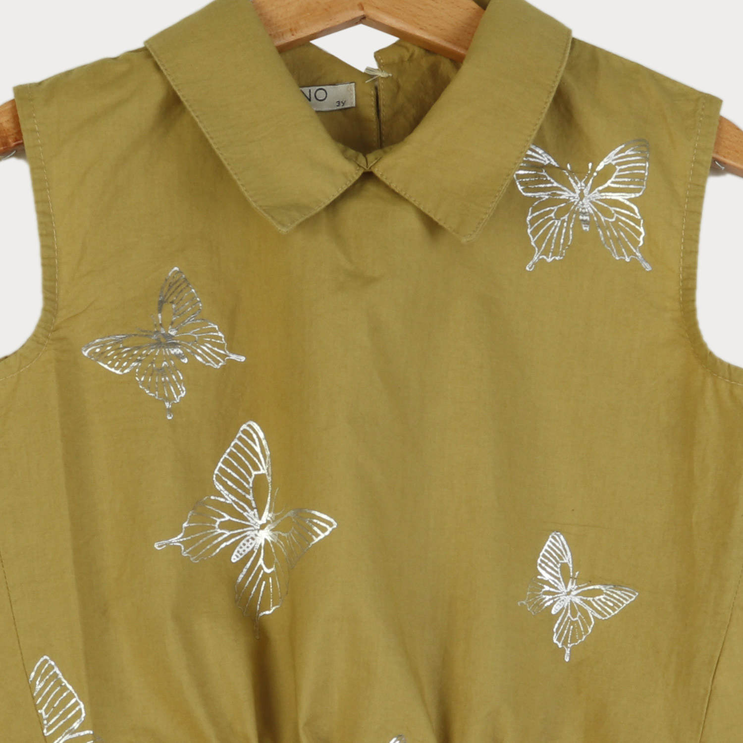 تاپ پوپلین نازک یقه دار