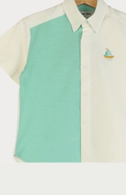 شومیز آکسفورد و اسلپ آستین کوتاه