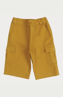 شلوارک کتان جیب دار