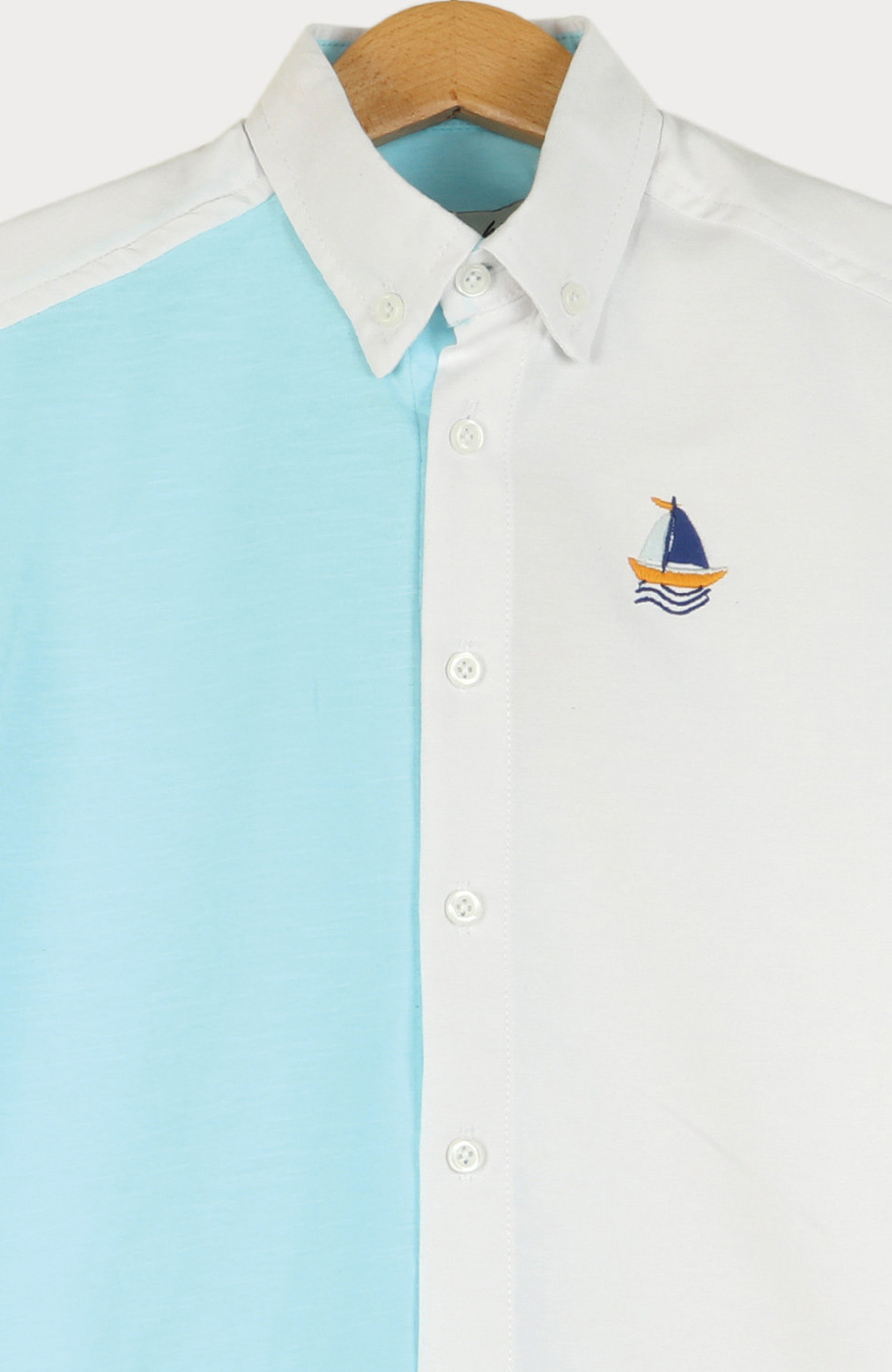 شومیز آکسفورد و اسلپ آستین کوتاه