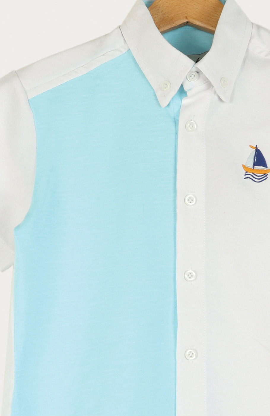 شومیز آکسفورد و اسلپ آستین کوتاه