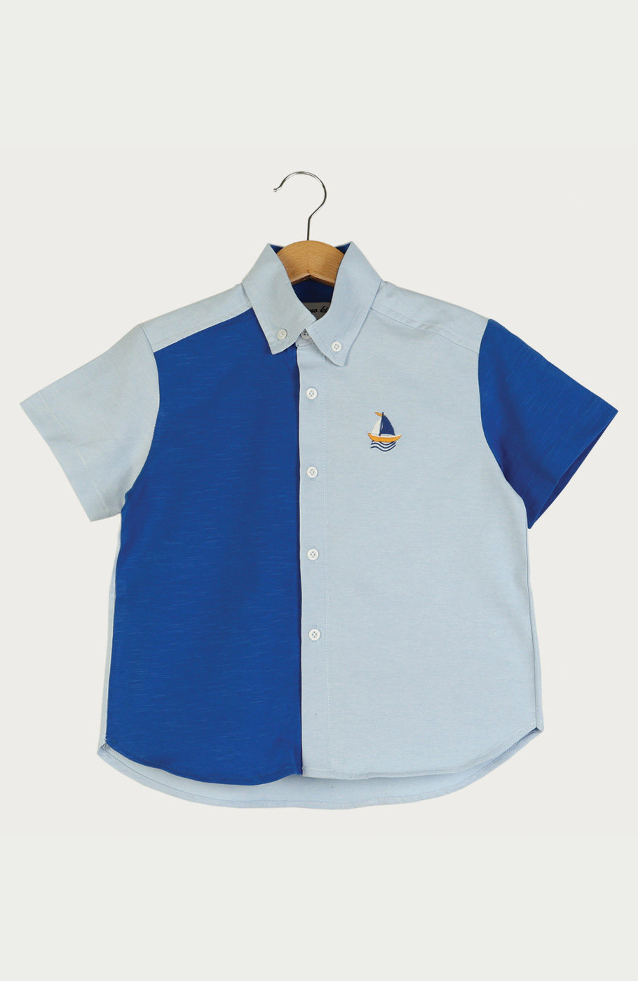 شومیز آکسفورد و اسلپ آستین کوتاه