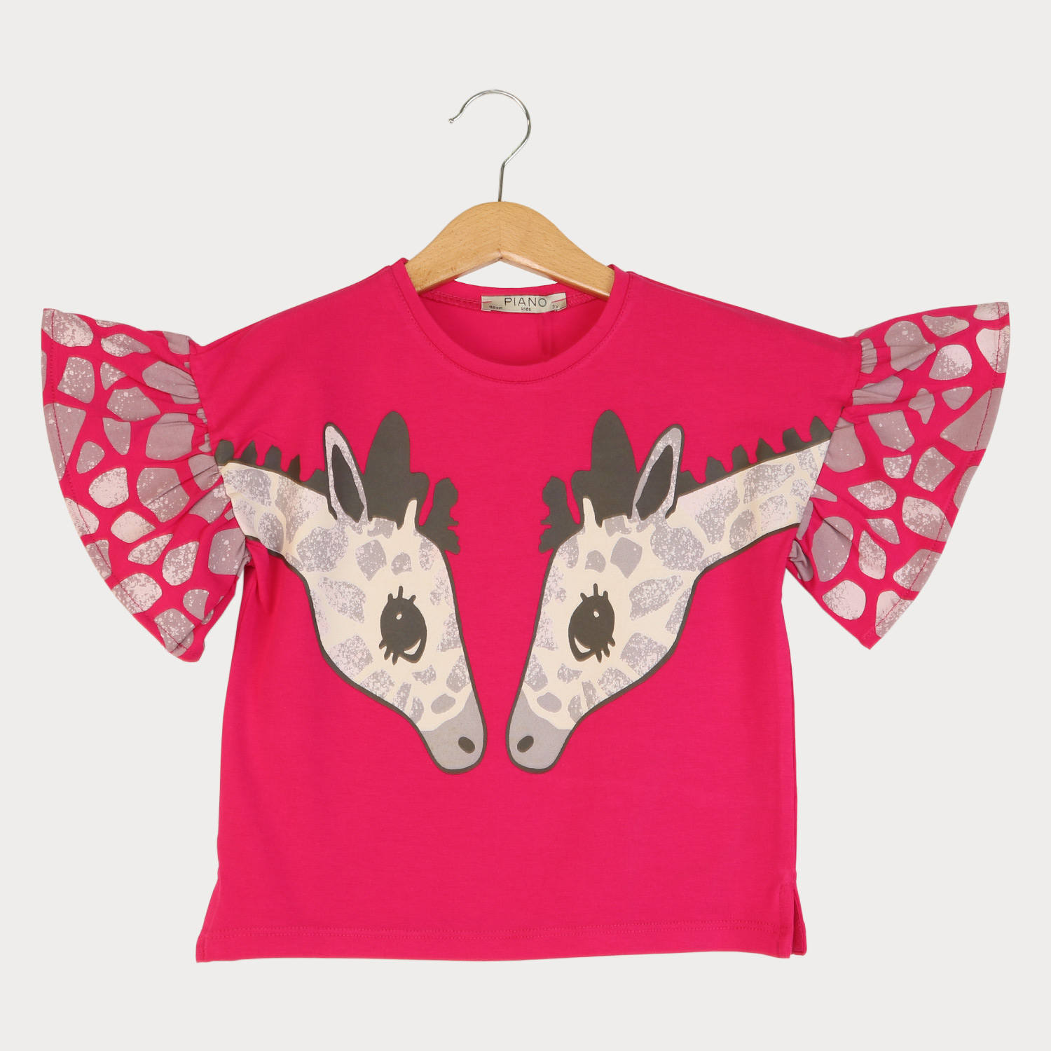 تیشرت یکرو لایکرا آستین چین دار