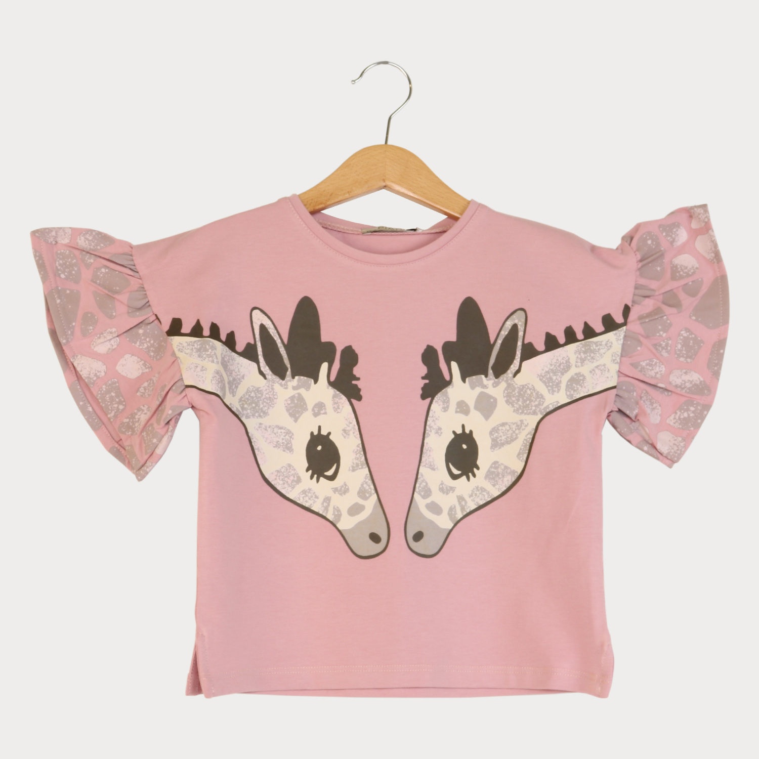 تیشرت یکرو لایکرا آستین چین دار