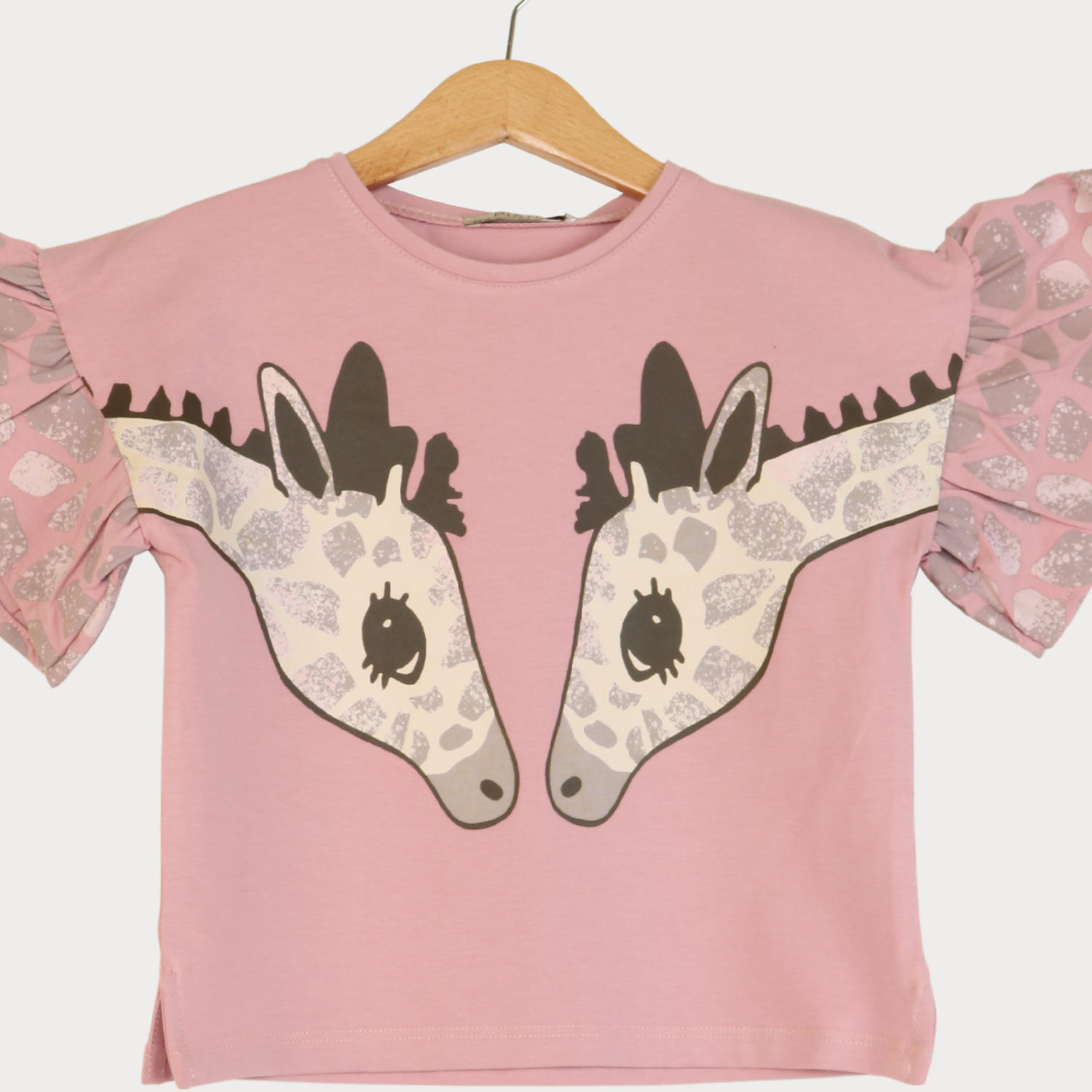 تیشرت یکرو لایکرا آستین چین دار