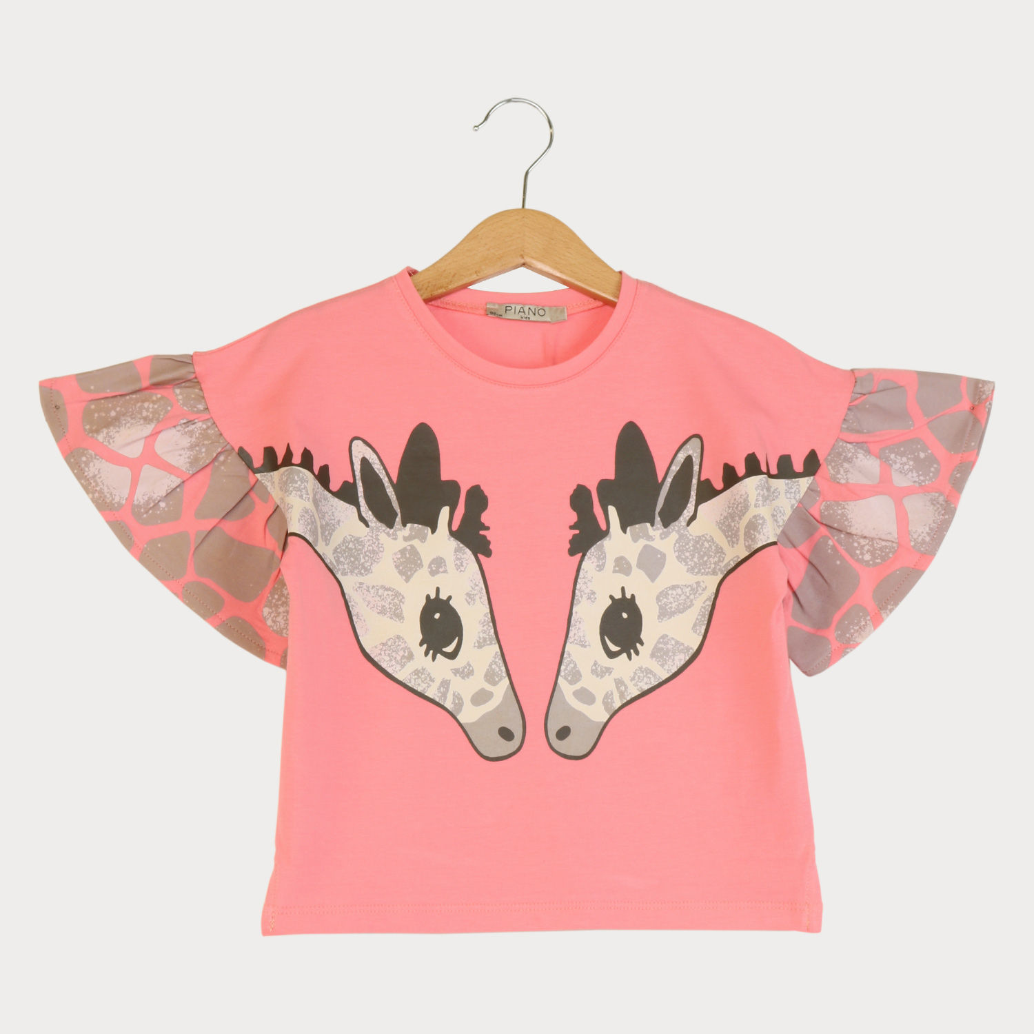 تیشرت یکرو لایکرا آستین چین دار