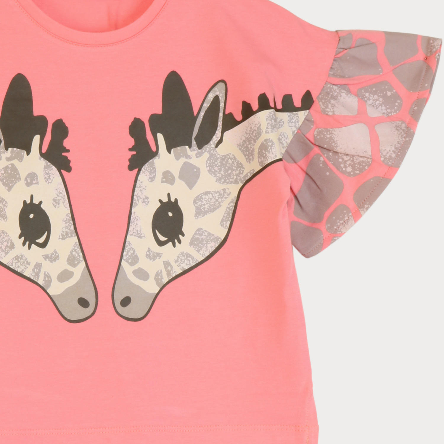 تیشرت یکرو لایکرا آستین چین دار