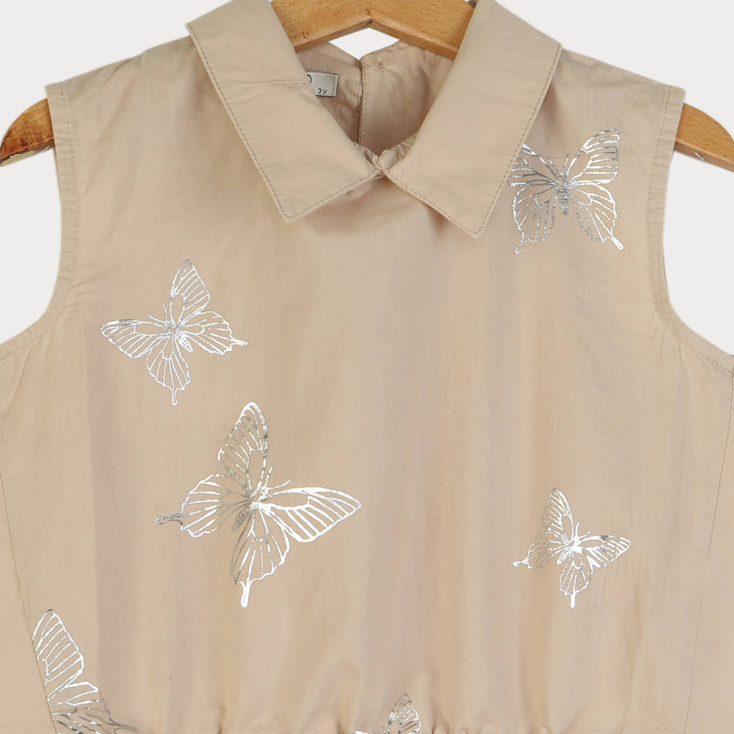 تاپ پوپلین نازک یقه دار