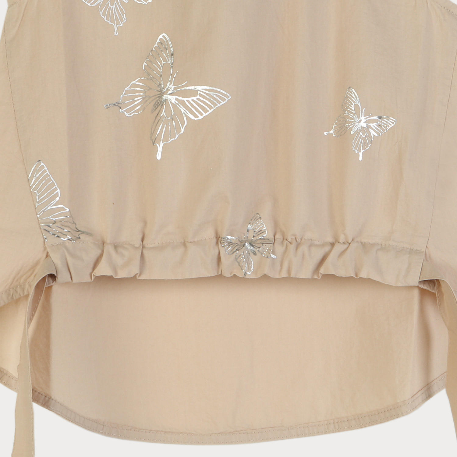 تاپ پوپلین نازک یقه دار