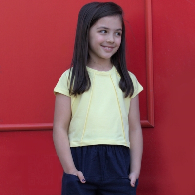 نیم تنه دورس دو نخ آستین کوتاه