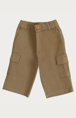 شلوارک کتان جیب دار