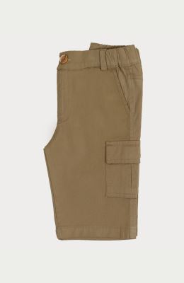 شلوارک کتان جیب دار