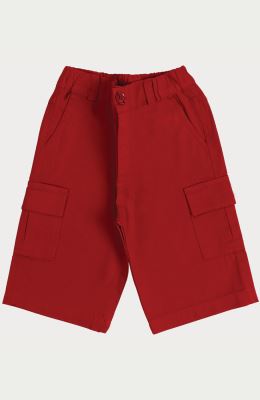 شلوارک کتان جیب دار