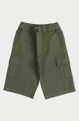 شلوارک کتان جیب دار