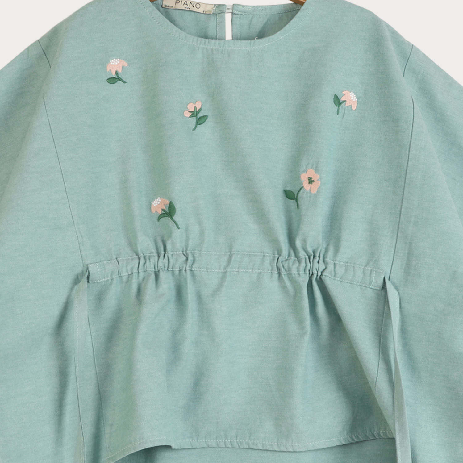 بلوز آکسفورد آستین پاکتی گت دار