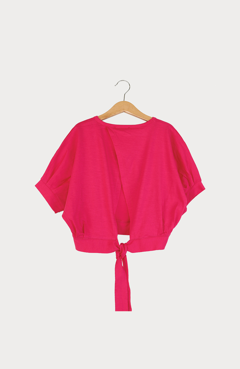 بلوز یکرو لایکرا اسلپ آستین کوتاه کیمونو