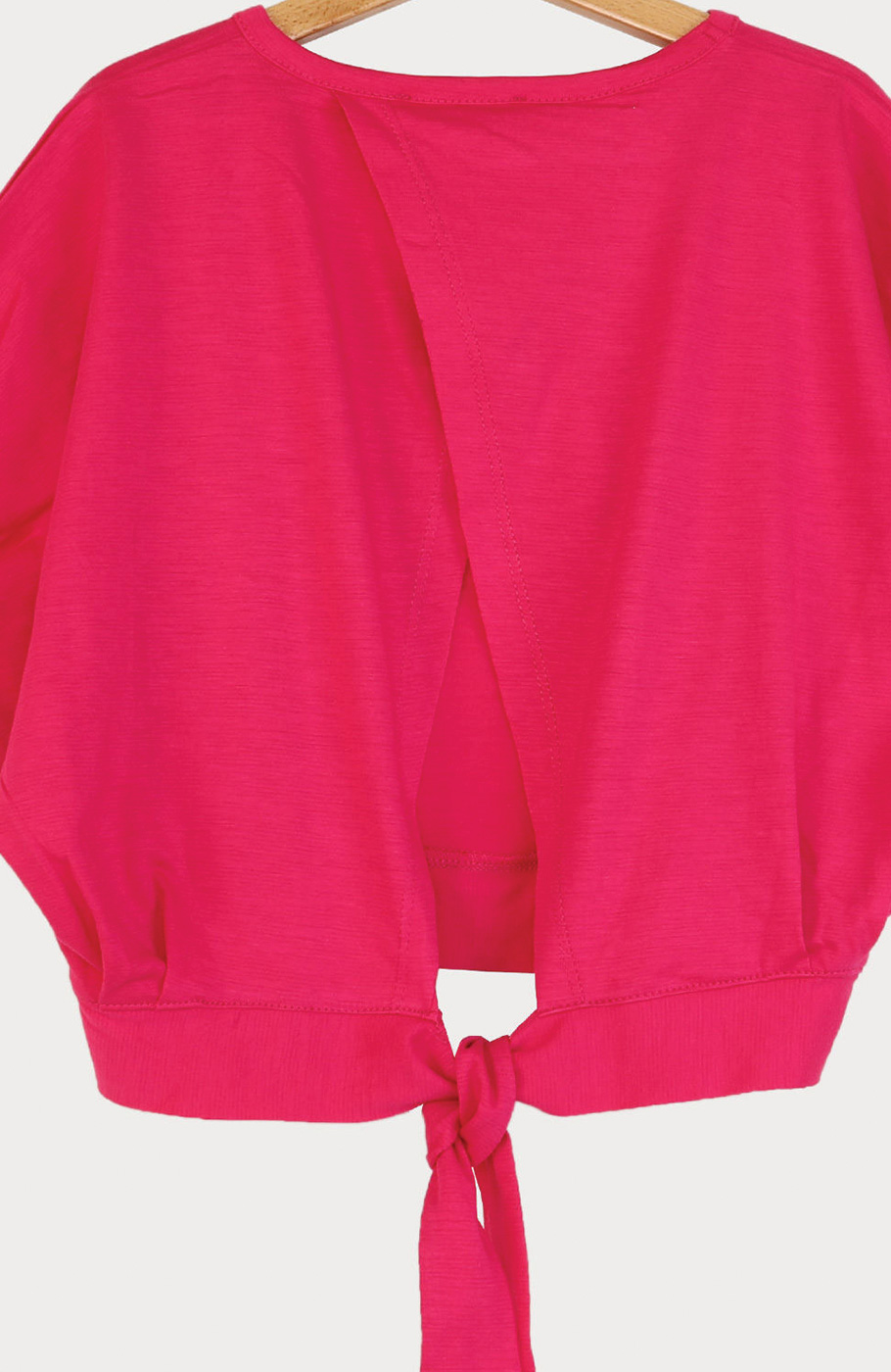 بلوز یکرو لایکرا اسلپ آستین کوتاه کیمونو