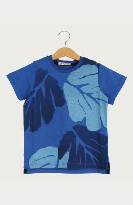 تیشرت یکرو پنبه اسلپ چاک دار