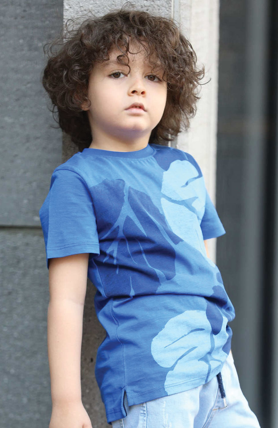 تیشرت یکرو پنبه اسلپ چاک دار