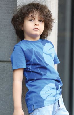 تیشرت یکرو پنبه اسلپ چاک دار