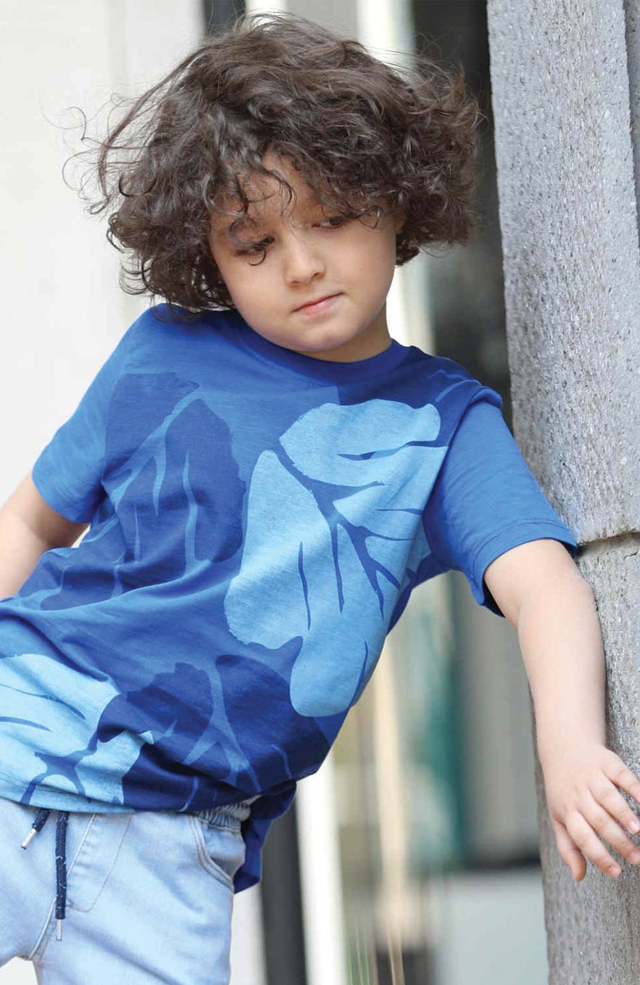 تیشرت یکرو پنبه اسلپ چاک دار