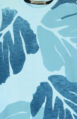 تیشرت یکرو پنبه اسلپ چاک دار