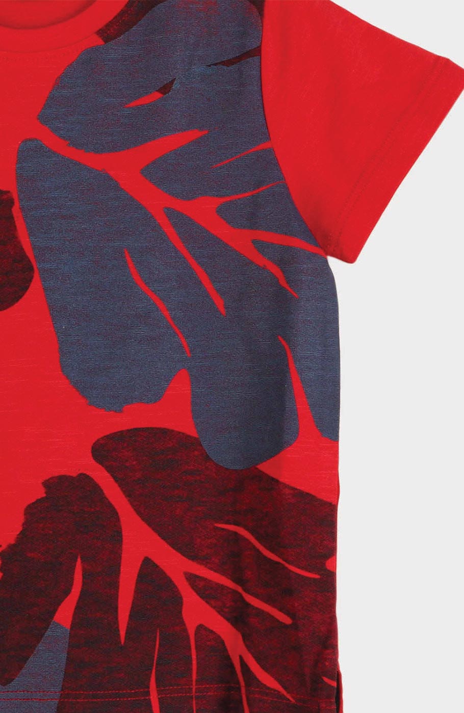 تیشرت یکرو پنبه اسلپ چاک دار