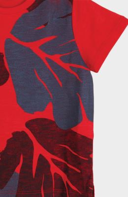 تیشرت یکرو پنبه اسلپ چاک دار