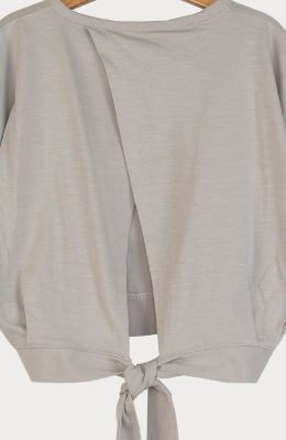 بلوز یکرو لایکرا اسلپ آستین کوتاه کیمونو