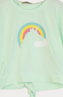 بلوز یکرو لایکرا اسلپ آستین کوتاه کیمونو