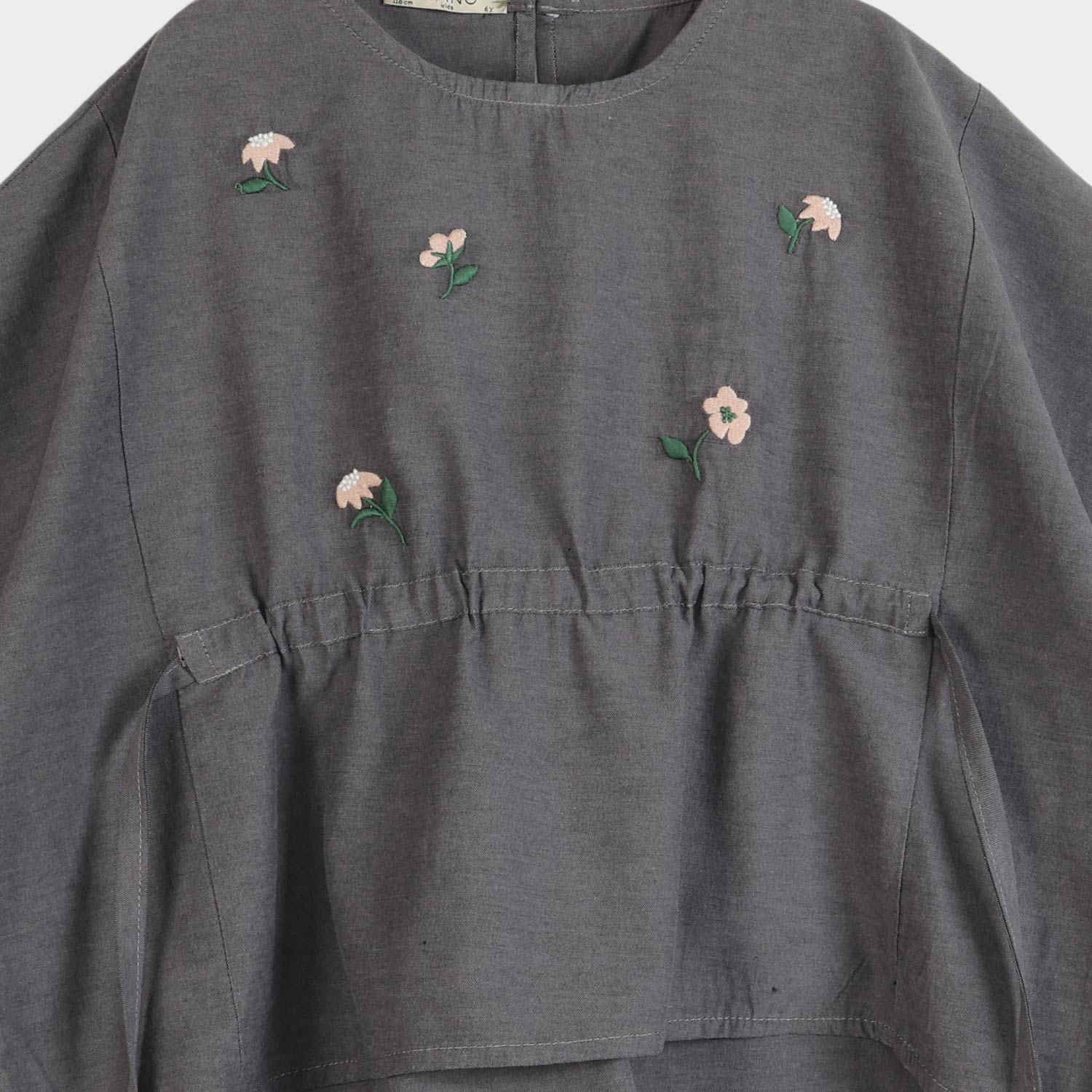 بلوز آکسفورد آستین پاکتی گت دار