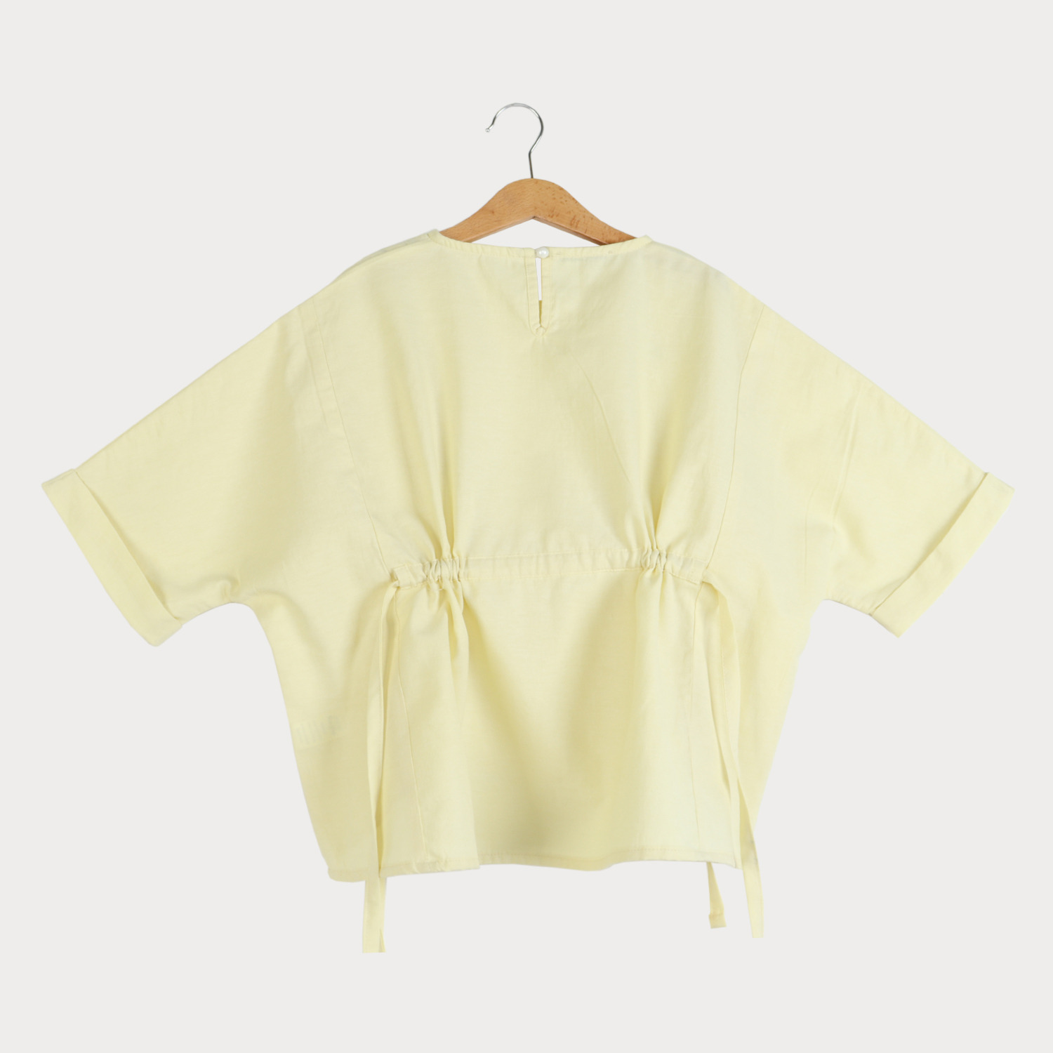 بلوز آکسفورد آستین پاکتی گت دار