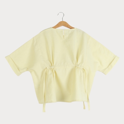 بلوز آکسفورد آستین پاکتی گت دار