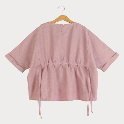 بلوز آکسفورد آستین پاکتی گت دار