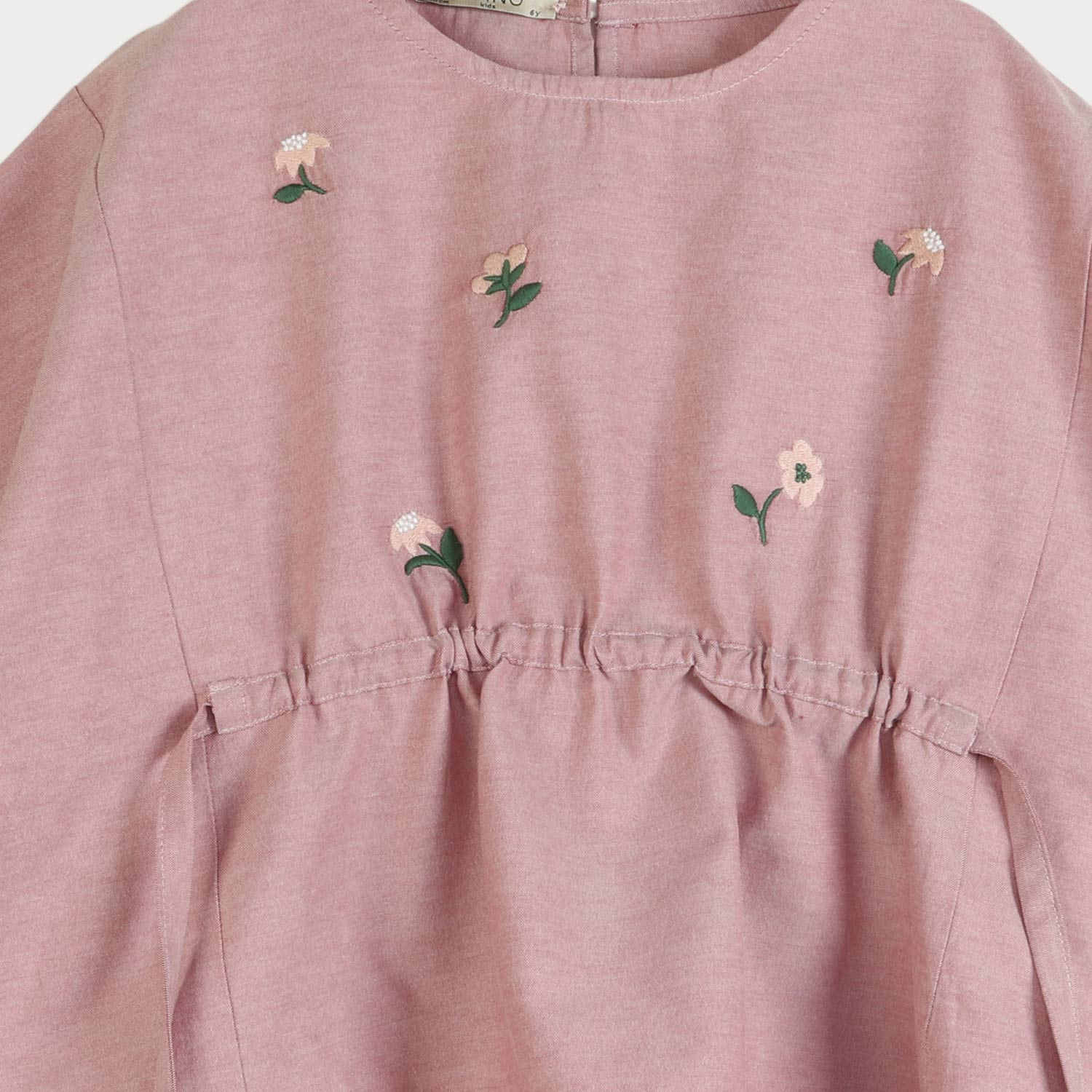 بلوز آکسفورد آستین پاکتی گت دار