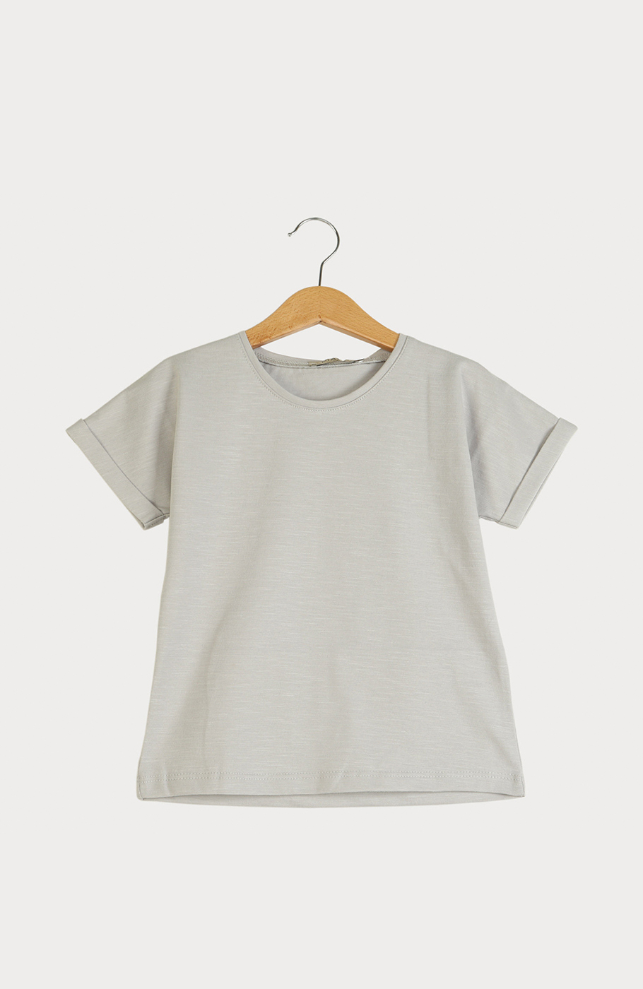 تیشرت یکرو لایکرا اسلپ آستین پاکتی