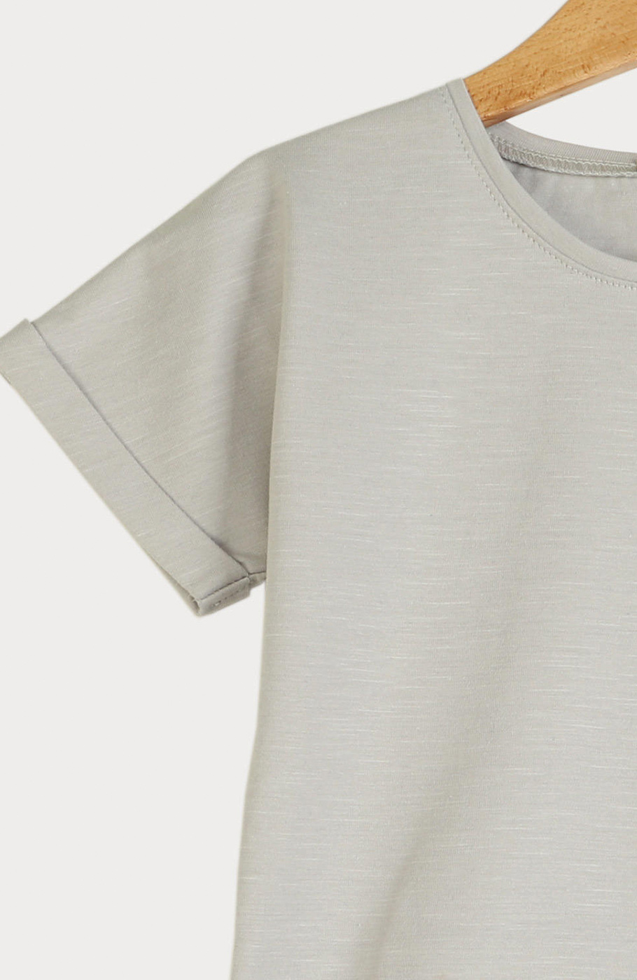 تیشرت یکرو لایکرا اسلپ آستین پاکتی