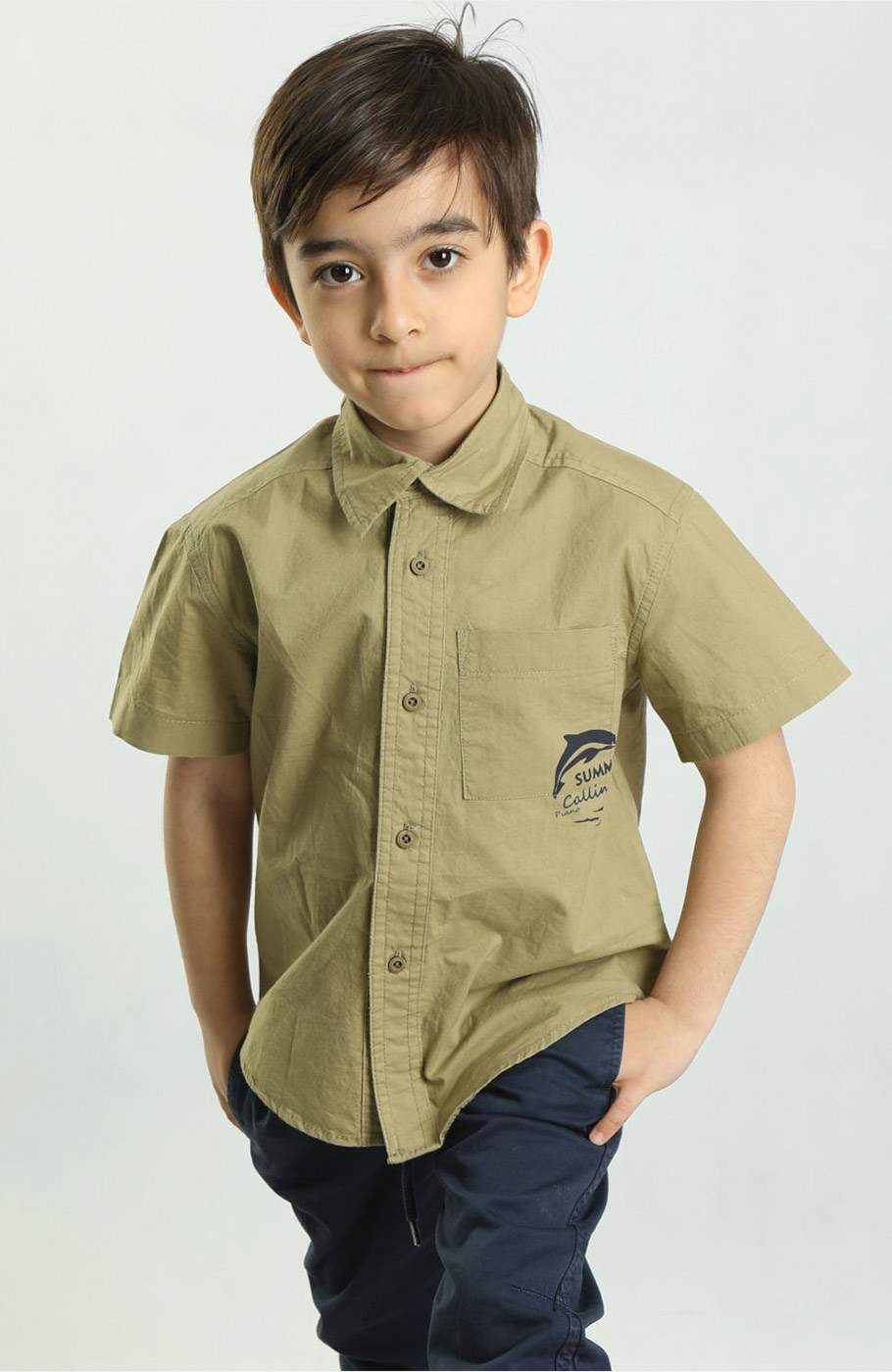 شومیز پوپلین آستین کوتاه