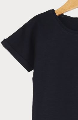 تیشرت یکرو لایکرا اسلپ آستین پاکتی