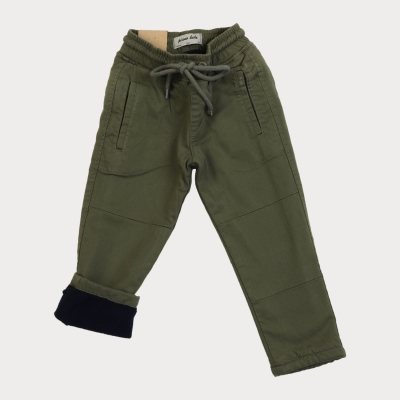 شلوار کتان لاینر دار