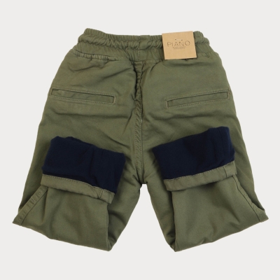 شلوار کتان لاینر دار