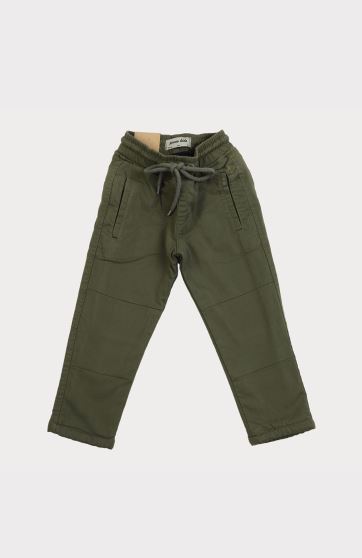 شلوار کتان لاینر دار